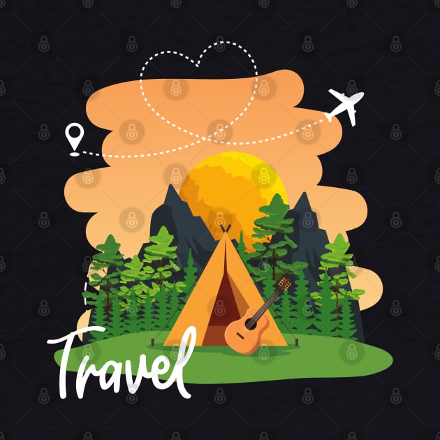 Travel addict love Explore the world summer design holidays vacation by BoogieCreates